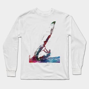 windsurfing sport art #windsurfing #sport Long Sleeve T-Shirt